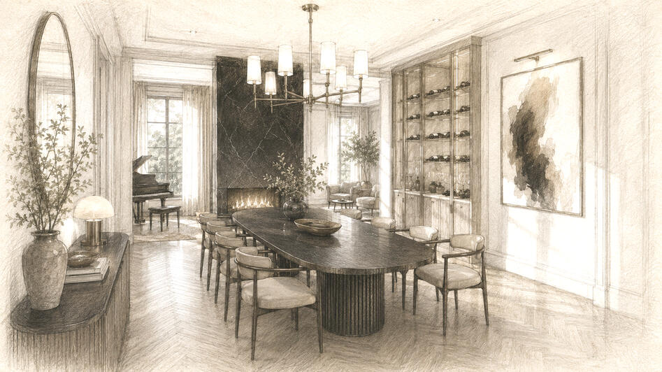 Rosemont Grove in Brampton by Hallett Homes dining room Rosemont Grove in Brampton by Hallett Homes dining room