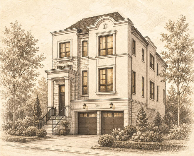 Rosemont Grove in Brampton by Hallett Homes house render Rosemont Grove in Brampton by Hallett Homes house render